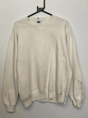 Vintage Russell Athletic Sweatshirt – Made in USA – White – Men’s XL