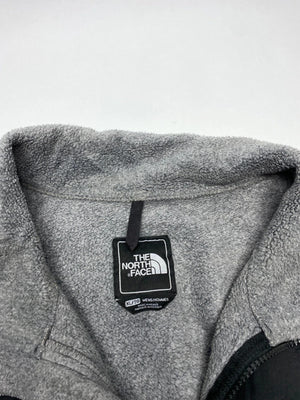 The North Face Men's Grey and Black Fleece Jacket