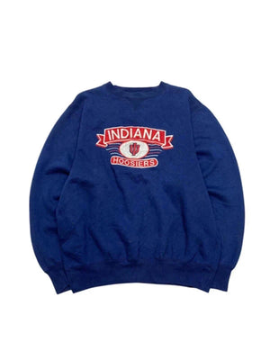 Navy Embroidery Sweatshirt Men's Large