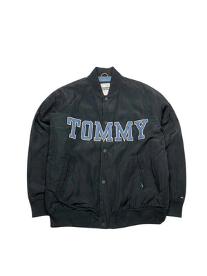 Black Tommy Jeans Varsity Jacket Men's XL