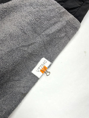 The North Face Men's Grey and Black Fleece Jacket