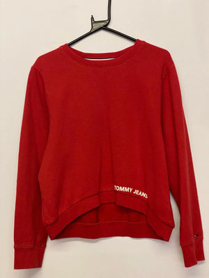 Tommy Jeans Red Logo Crewneck Sweatshirt