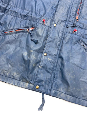 Adidas Vintage Navy and Red Padded Jacket (Men’s L)