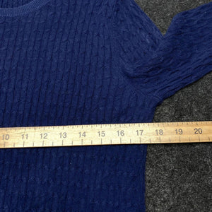 Vintage Navy Tommy Hilfiger Crew Neck Jumper Men's Medium