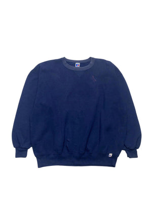 Vintage Navy Russell Athletic Blank Sweatshirt Men's XXL