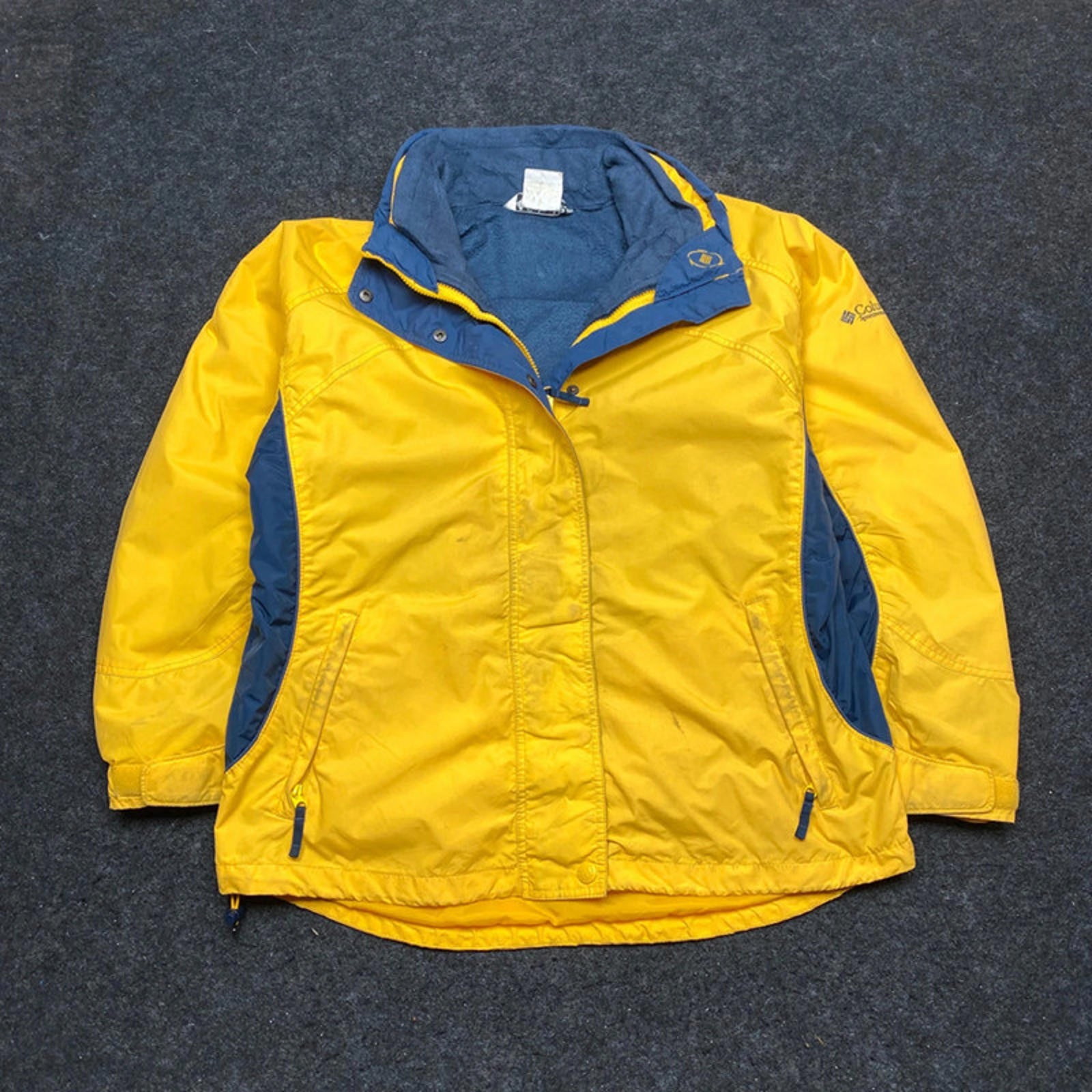 Yellow Columbia Outdoor Jacket Women's Large