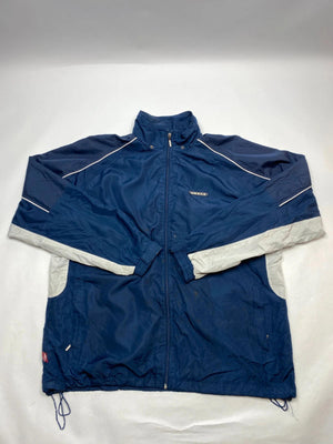 Umbro Vintage Navy & Grey Full-Zip Windbreaker Jacket