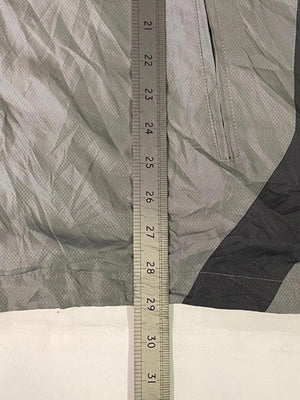 Vintage Adidas Grey & Black Full-Zip Track Jacket – Retro 3-Stripes