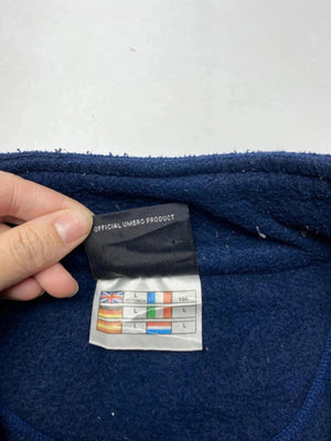 Umbro Men's Navy Blue Fleece Jacket with Half-Zip