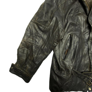 Black Leather Jacket Mne's Large