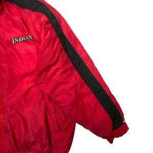 Black and Red Logo Athletics Windbreaker Men's Large