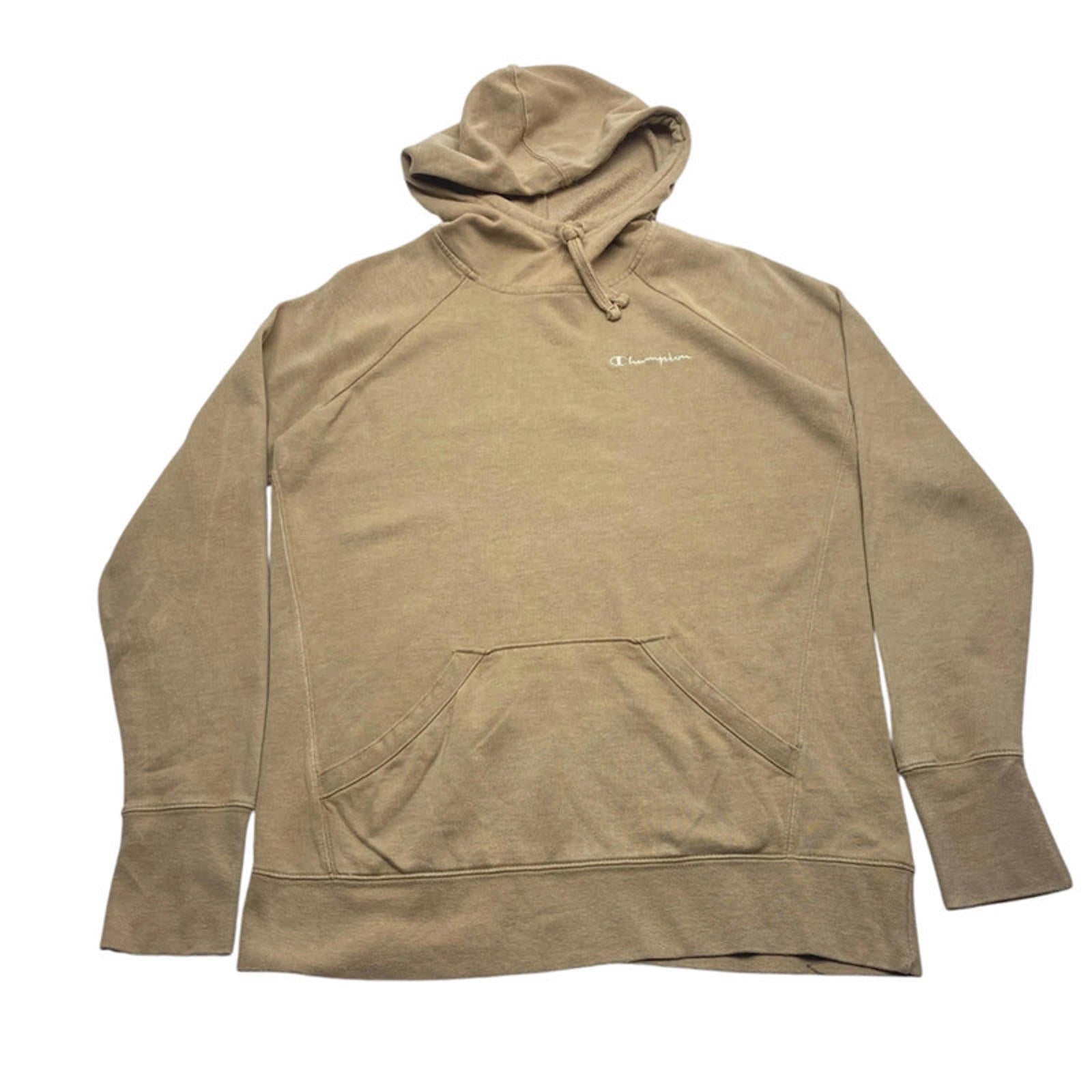 Khaki Champion Hoodie Men's Small