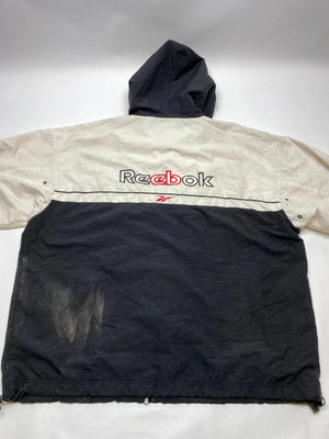 Reebok Vintage Two-Tone Hooded Windbreaker Jacket (Men’s XL/2XL)