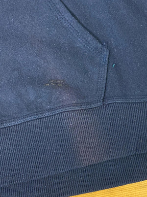 Champion Navy Blue Script Logo Hoodie