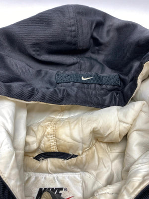 Vintage Nike Black & Beige Longline Hooded Jacket