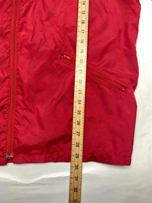 Adidas Vintage Red Hooded Windbreaker Jacket