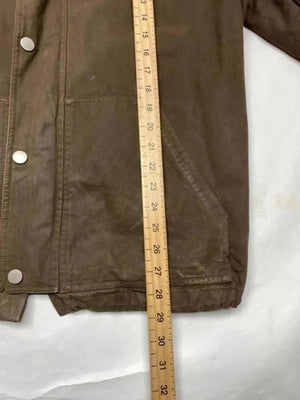 Lacoste Brown Padded Hooded Jacket Vintage Style – Size L