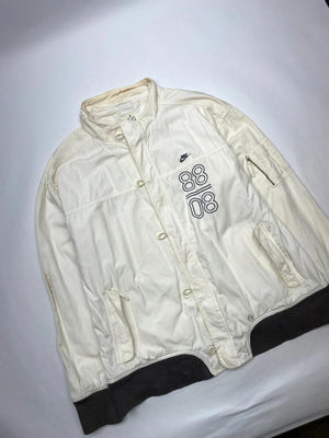 Nike 88/08 Vintage Cream Bomber Jacket – Rare Fire Logo Tag