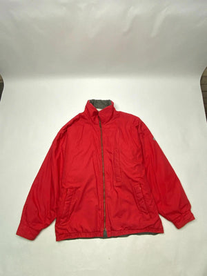 Vintage Adidas Red Padded Jacket Full Zip 90s Y2K Style Men’s L