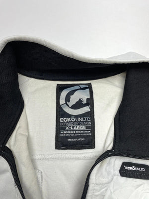 Ecko Unltd. White and Black Full-Zip Jacket (Men’s XL)