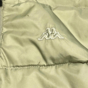 Yellow Kappa Puffer Jacket Men's Large