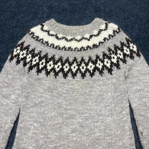Vintage Grey Knitted Jumper Men's XS