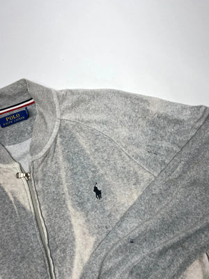 Polo Ralph Lauren Men's Grey Fleece Jacket with Full Zip