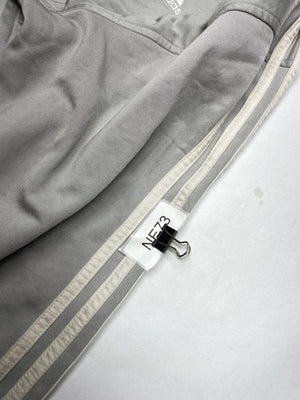 Adidas Grey 3-Stripes Track Jacket – L – Vintage Style