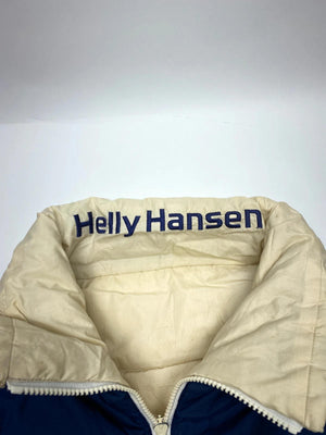 Helly Hansen Beige Puffer Jacket – Men’s L – Down Filled 80/20 – Vintage