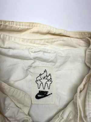Nike 88/08 Vintage Cream Bomber Jacket – Rare Fire Logo Tag