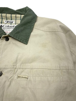 Beige Columbia Workwear Jacket Men's XL Northern Pole Vintage Wholesale 