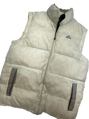 Beige Kappa Puffer Gilet Men's Medium Northern Pole Vintage Wholesale 