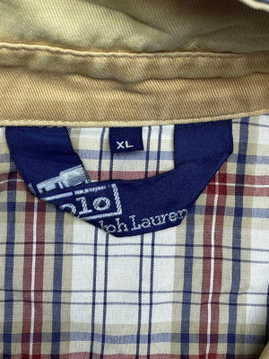 Beige Ralph Lauren Harrington Jacket Men's XL Northern Pole Vintage Wholesale 