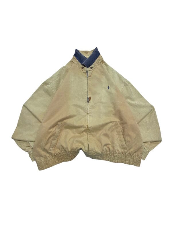 Beige Ralph Lauren Harrington Jacket Men's XL Northern Pole Vintage Wholesale 