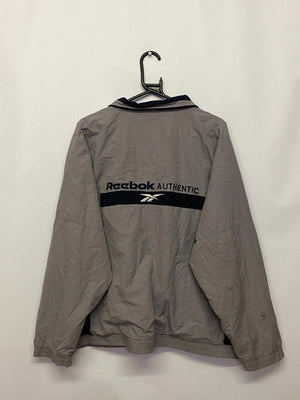 Vintage Reebok International Grey/Black Full-Zip Track Jacket