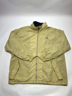 Vintage Kappa Beige Full-Zip Windbreaker Jacket