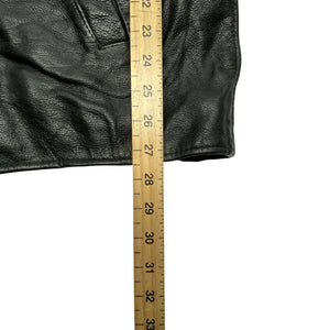 Black Leather Jacket Men's XL