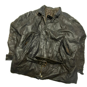 Black Leather Jacket Mne's Large