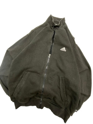 Black Adidas Fleece Jacket Men's Small Northern Pole Vintage Wholesale 