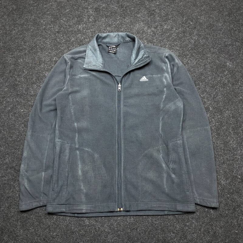 Black Adidas Fleece Jacket Men's Small Northern Pole Vintage Wholesale 