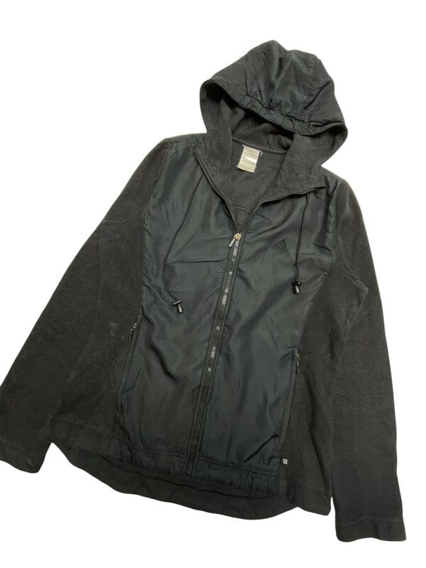 Black Adidas Windbreaker Women's Medium Northern Pole Vintage Wholesale 