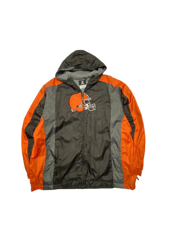 Black and Orange NFL Windbreaker Men's XL Northern Pole Vintage Wholesale 