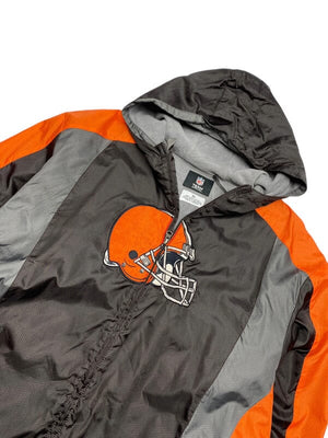 Black and Orange NFL Windbreaker Men's XL Northern Pole Vintage Wholesale 