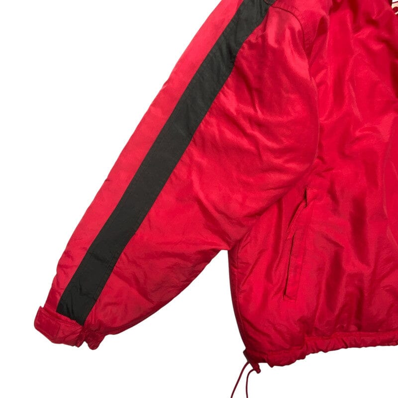 Black and Red Logo Athletics Windbreaker Men's Large Northern Pole Vintage Wholesale 