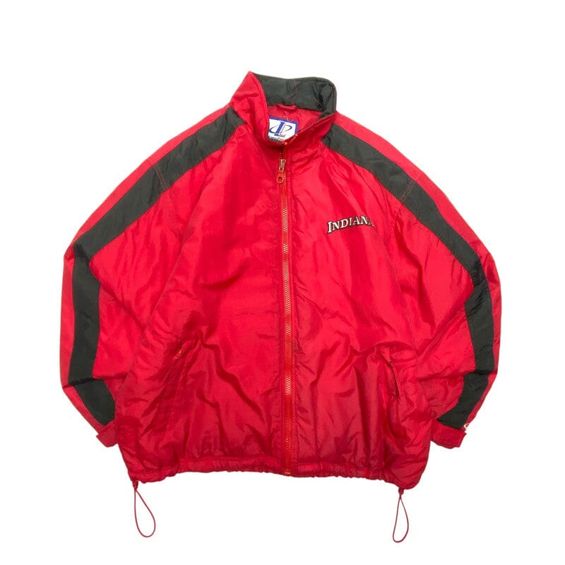 Black and Red Logo Athletics Windbreaker Men's Large Northern Pole Vintage Wholesale 