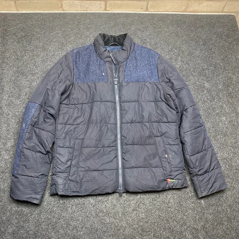 Black Barbour Puffer Jacket Men's Medium Northern Pole Vintage Wholesale 