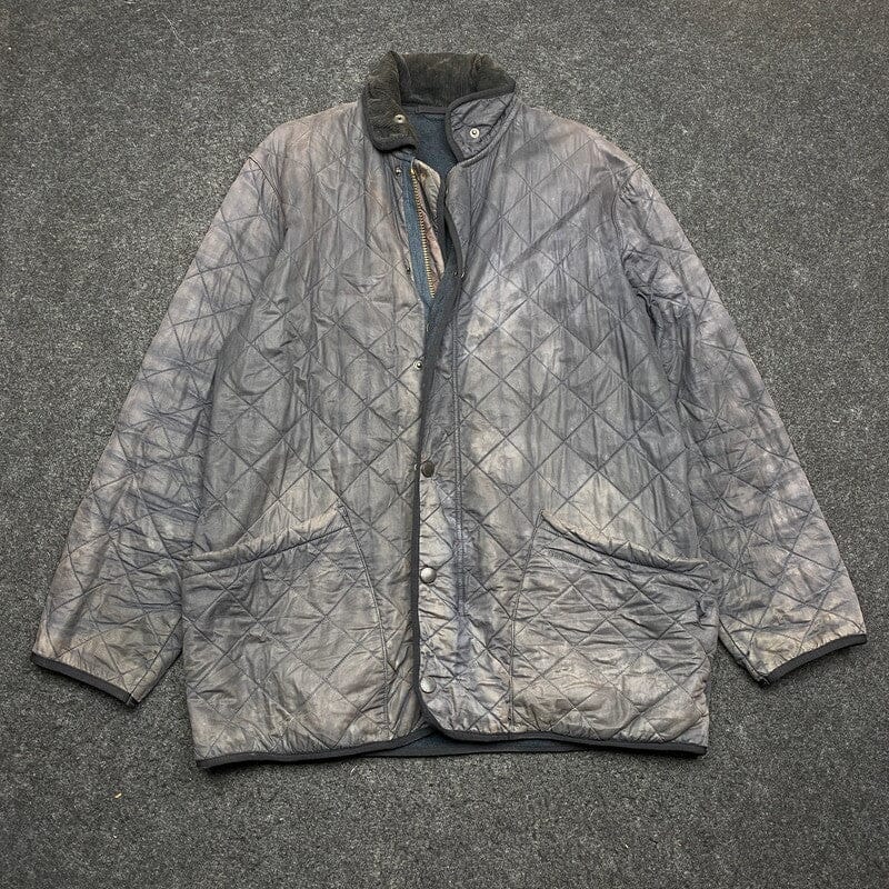 Black Barbour Quilted Jacket Men's XL Northern Pole Vintage Wholesale 