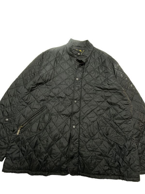 Black Barbour Quilted Jacket Men's XXL Northern Pole Vintage Wholesale 