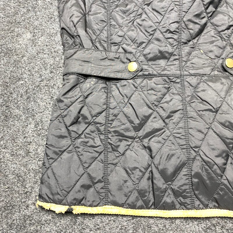 Black Barbour Quilted Jacket Women's Small Northern Pole Vintage Wholesale 
