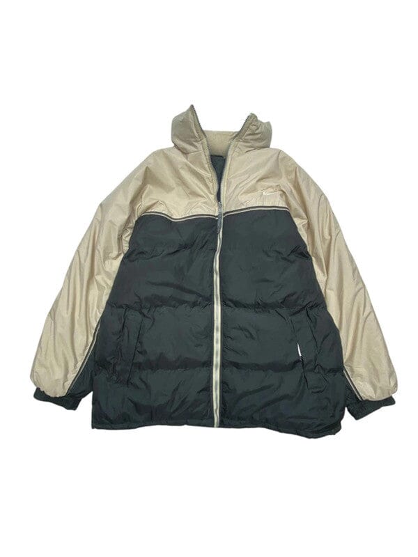 Black-beige success puffer jacket men's xxl Northern Pole Vintage Wholesale 